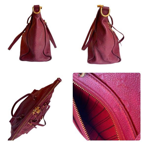 LOUIS VUITTON Aurore Empreinte Bag Satchel Handbag Monogram Leather LV Auth - Picture 8 of 16